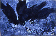不情（カマキリとカラス）