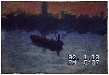 風景１３（夕暮れ、船を漕ぐ）